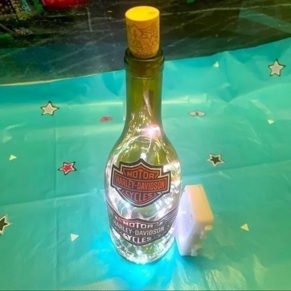 Harley Davidson Glass bottle lights